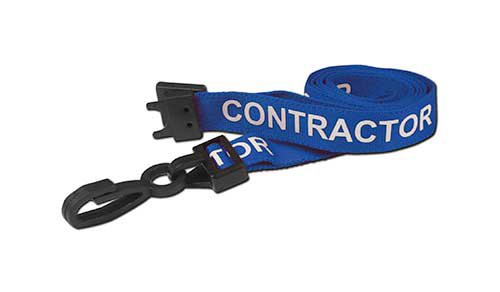 AC222-CR Contractor Breakaway Lanyard with Plastic Dog Clip