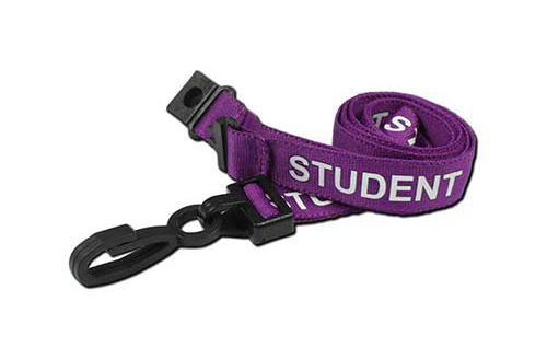 AC222-ST Student Breakaway Lanyard with Plastic Dog Clip