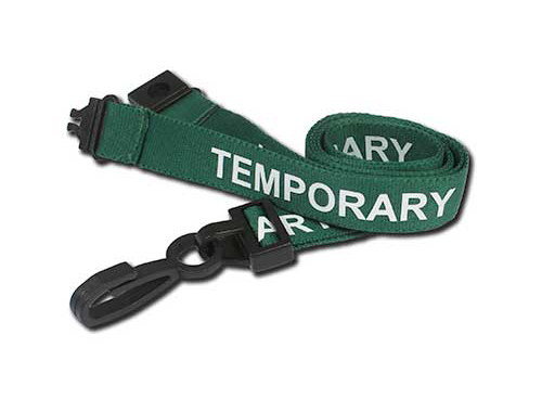 AC222-TY Temporary Breakaway Lanyard with Plastic Dog Clip