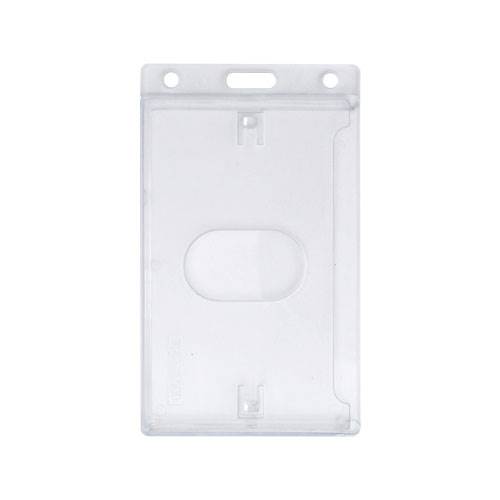 AC30216 Polycarbonate Portrait Enclosed ID Card Holder