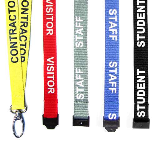 AC30010 Pre Printed Breakaway Lanyard with Metal Lobster Clip