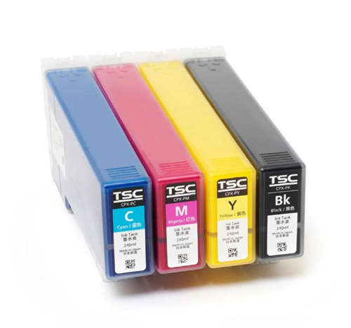 TSC CPX4D Black Dye Based Ink Cartridge - 240ml