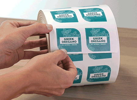 contur cut labels with LX610e colour label printer